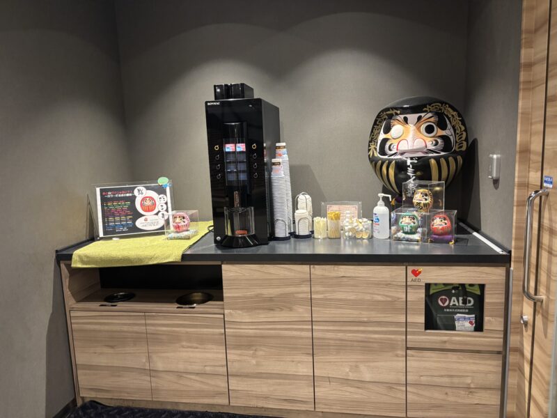 ドーミーイン前橋のウェルカムコーヒー